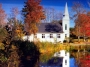 autunno,lago,chiesa